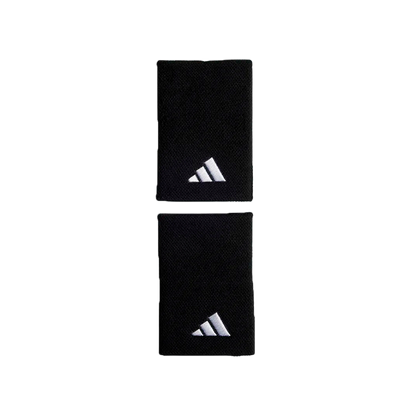 Adidas Long Wristbands Black Small Logo 2025 (Pack x2)